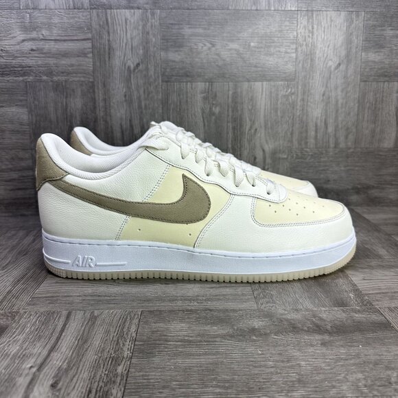 Nike Air Force 1 '07 LV8 Men's size 14 Coconut Sail Khaki Shoes FN5832-101 - Picture 1 of 8